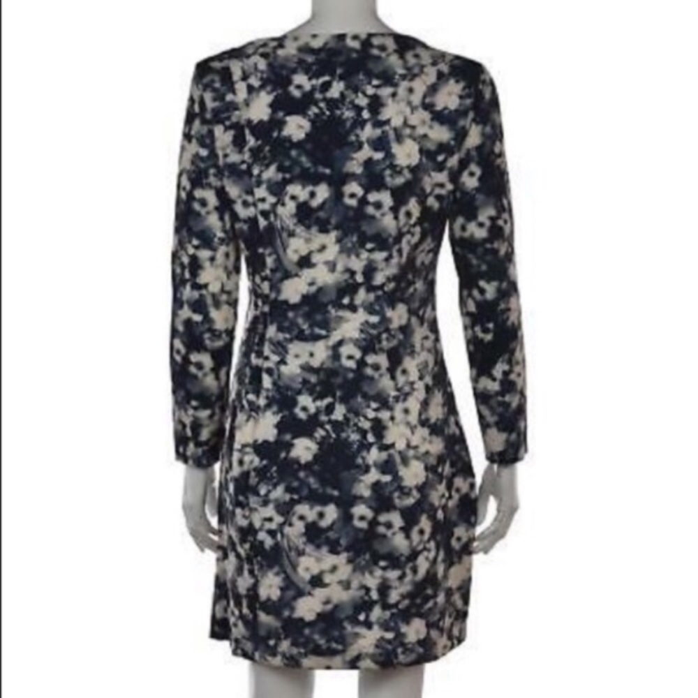 ๐ZARA๐ BLUE-GRAY FLORAL SHEATH DRESS๐ - Picture 3 of 7